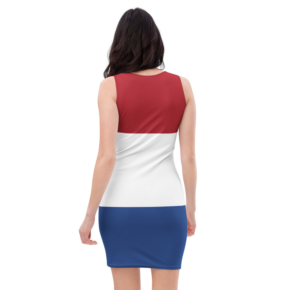 Nederland Vlag Bodycon Jurk